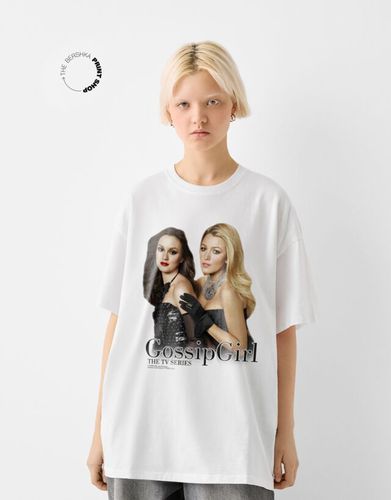 Camiseta Gossip Girl Manga Corta Mujer M - Bershka - Modalova