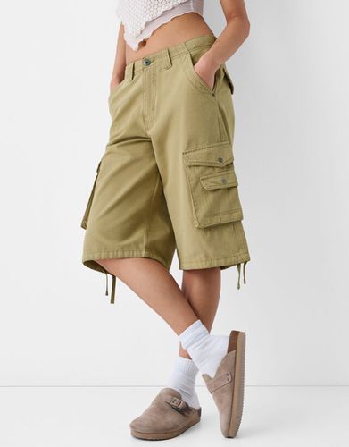 Bermuda Cargo Baggy Algodón Bskteen 36 - Bershka - Modalova