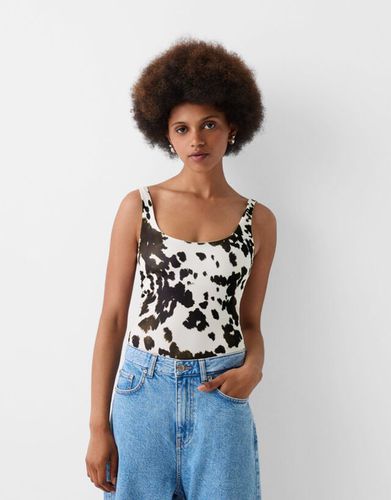 Body Tirantes Animal Print Bskteen L - Bershka - Modalova