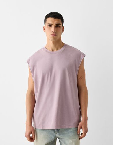 Camiseta Sin Mangas Oversize Hombre M - Bershka - Modalova