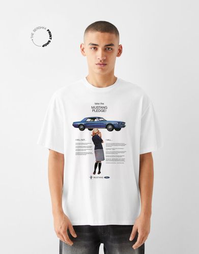 Camiseta Ford Manga Corta Hombre S - Bershka - Modalova