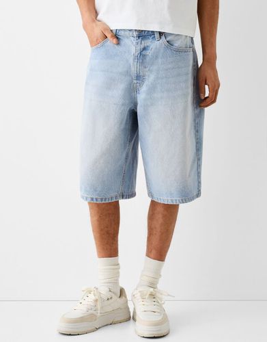 Bermuda Denim Baggy Hombre 38 - Bershka - Modalova