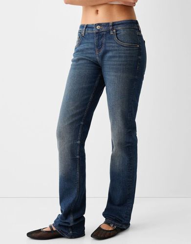 Jeans Straight Low Waist Mujer 42 - Bershka - Modalova