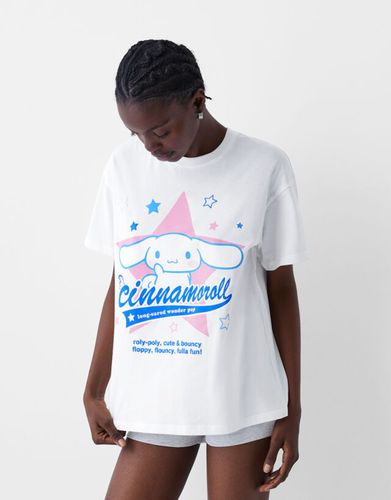 Camiseta Cinnamoroll Manga Corta Print Mujer Xs - Bershka - Modalova