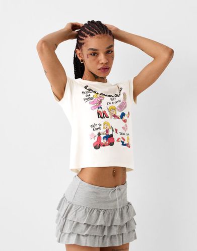 Camiseta Lizzie Mcguire Manga Corta Bskteen 10-12 - Bershka - Modalova