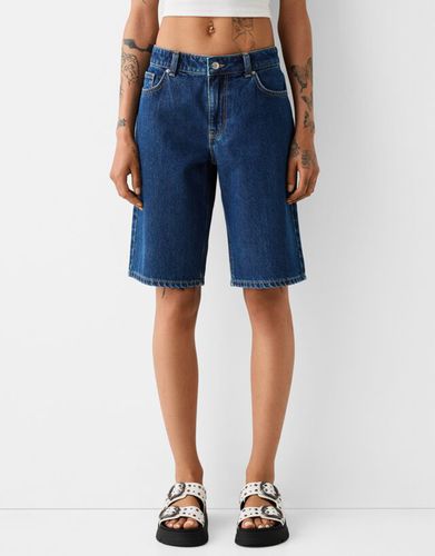 Bermuda Denim Straight Bskteen 38 - Bershka - Modalova