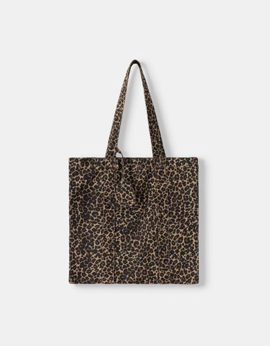 Bolso Shopper Animal Print Mujer - Bershka - Modalova