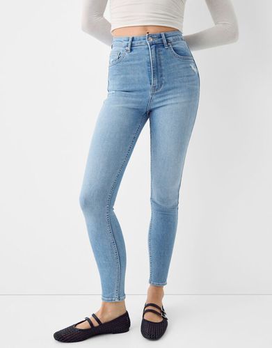 Jeans Super High Waist Skinny Mujer 40 - Bershka - Modalova