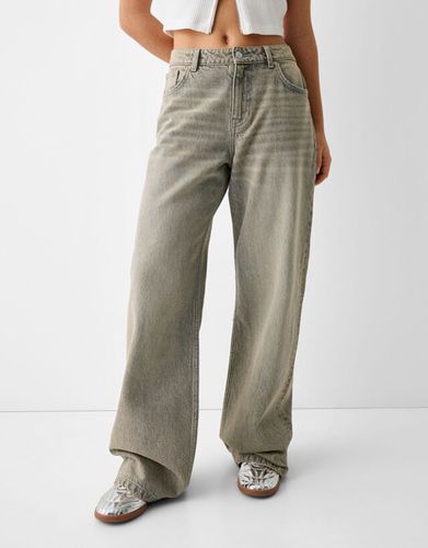 Bershka Jeans Baggy Mujer 32 Gris - Bershka - Modalova