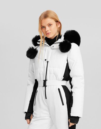 Mono Técnico Capucha Ski Collection Mujer S - Bershka - Modalova