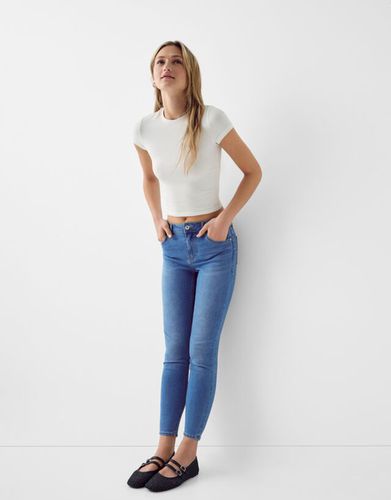 Jeans Skinny Push Up Mujer 34 - Bershka - Modalova