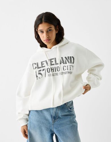 Sudadera Capucha Print Mujer L - Bershka - Modalova