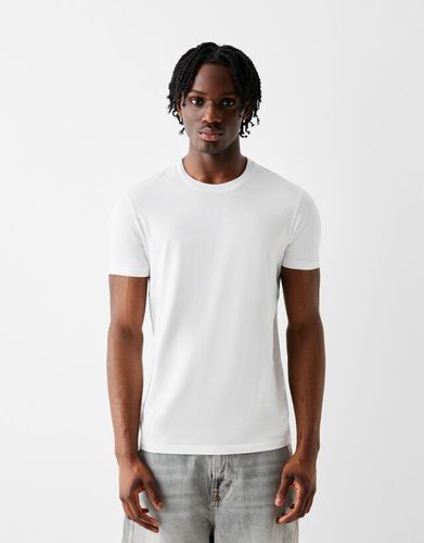 Camiseta Manga Corta Regular Fit Hombre L - Bershka - Modalova