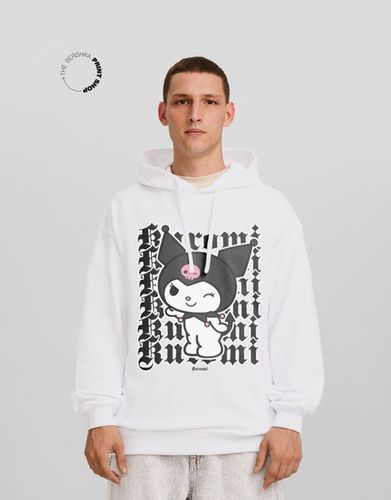 Sudadera Kuromi Capucha Oversize Print Hombre L - Bershka - Modalova