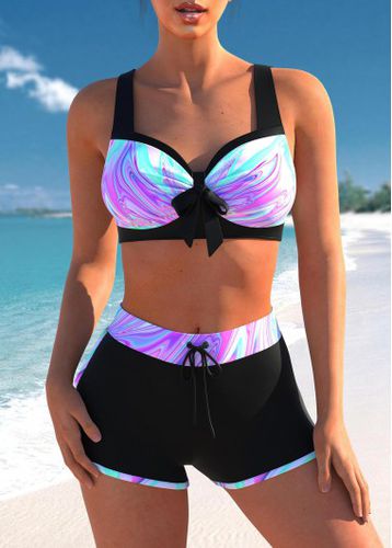 Bowknot Ombre Multi Color Bikini Top - unsigned - Modalova