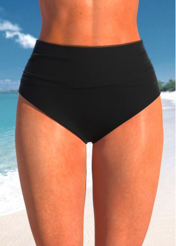 High Waisted Black Stretch Bikini Bottom - unsigned - Modalova
