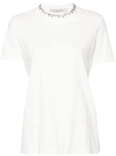 Embroidered Cotton T-Shirt - Golden Goose - Modalova
