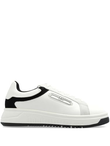 Emporio Armani Leather Sneakers - Emporio Armani - Modalova