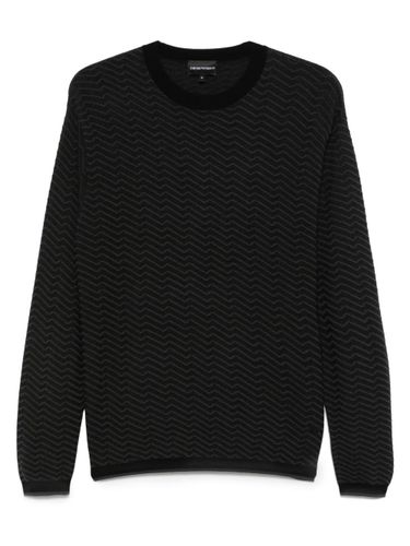 Wool Blend Crewneck Sweater - Emporio Armani - Modalova
