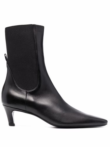 TOTEME Leather Mid Heel Boots - TOTEME - Modalova