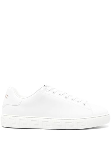 Versace Greca Leather Sneakers - Versace - Modalova