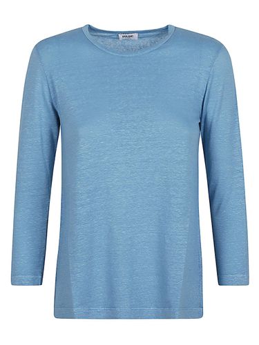 Linen Jersey Long Sleeve T-Shirt - Base - Modalova