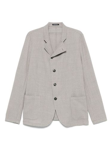 Wool Single-Breasted Blazer Jacket - Emporio Armani - Modalova