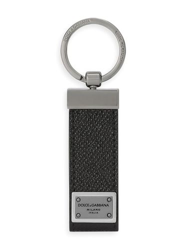 Dg Logo Leather Key Ring - Dolce & Gabbana - Modalova