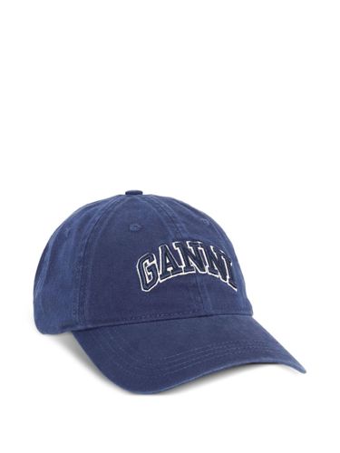 GANNI Logo Cotton Baseball Cap - GANNI - Modalova