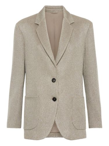 Cotton Single-Breasted Jacket - Brunello Cucinelli - Modalova