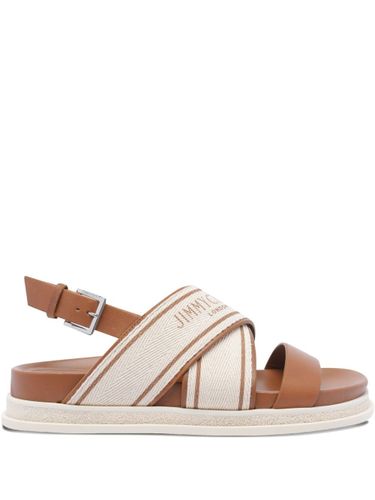 Joa Flat Canvas Flat Sandals - Jimmy Choo - Modalova