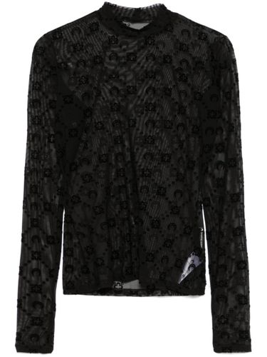 MARINE SERRE Monogram High-Neck Top - MARINE SERRE - Modalova