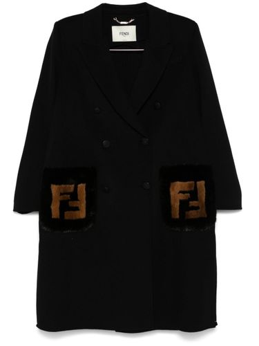 Fendi Wool Double-Breasted Coat - Fendi - Modalova