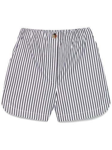 SportMax Striped Cotton Shorts - SportMax - Modalova