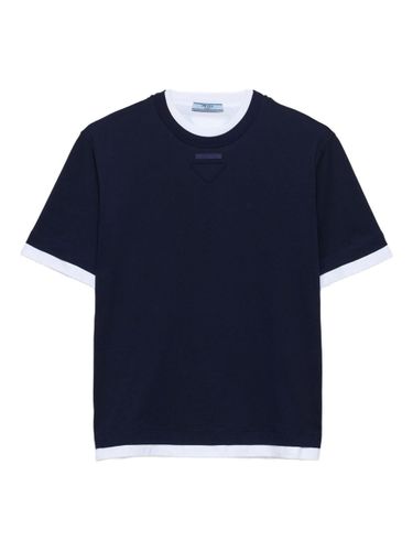 Prada Logo Cotton T-Shirt - Prada - Modalova
