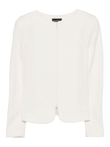 Cotton Blend Blazer Jacket - Emporio Armani - Modalova