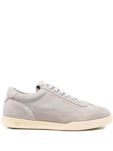 Suede Leather Sneakers - Emporio Armani - Modalova