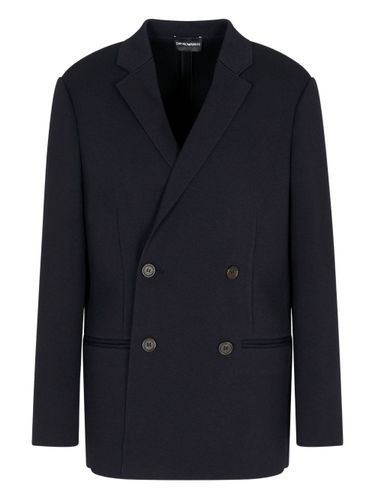 Single-Breasted Blazer Jacket - Emporio Armani - Modalova