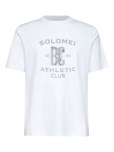 Printed Cotton T-Shirt - Brunello Cucinelli - Modalova