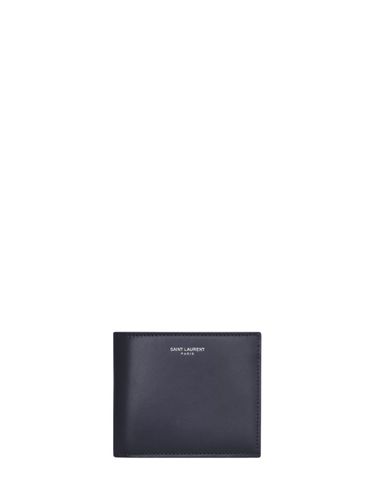 Paris East/West Leather Wallet - Saint Laurent - Modalova