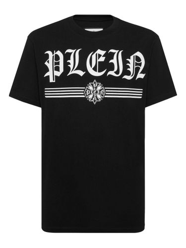 Printed Short Sleeves T-Shirt - Philipp Plein - Modalova