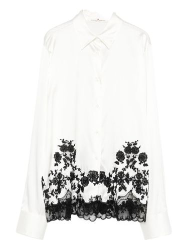 Silk Embroidered Shirt - Ermanno Scervino - Modalova