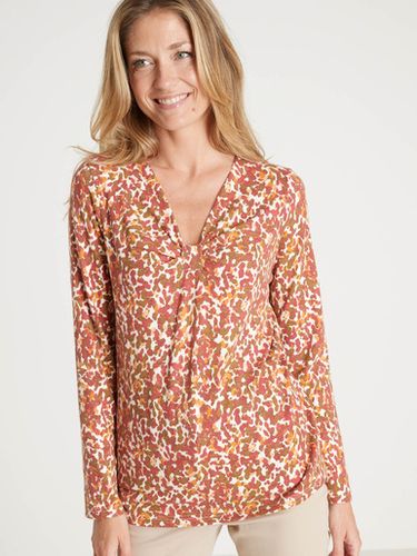 Tee-shirt effet noeud à l'encolure - Daxon - Modalova