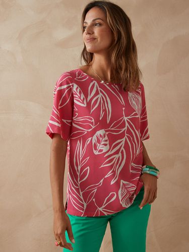 Blouse crêpe manches chauve-souris - Daxon - Modalova