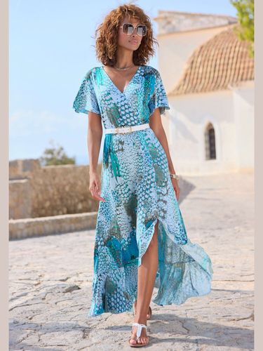 Robe longue encolure en v dégagée - Buffalo - Modalova