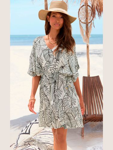 Tunique longue encolure en v dégagée - - s.Oliver - Modalova