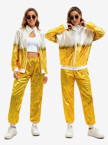 Ensemble pantalon rétro Top Party Prom Hip Hop Costumes - milanoo.com - Modalova