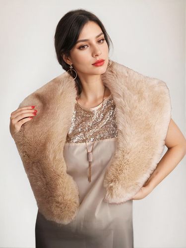 Poncho cape marron clair pour femme - milanoo.com - Modalova