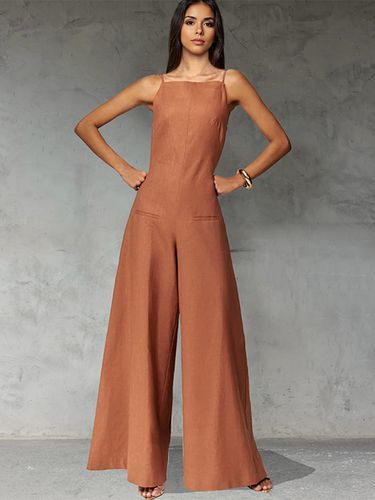 Combinaison sans manches à jambes larges 2026 - milanoo.com - Modalova