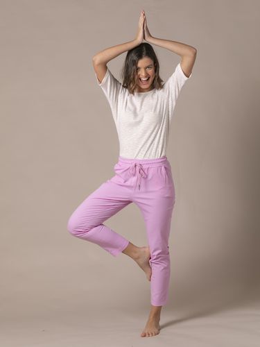 Pantalón sport style algodón Rosa - 4x4woman - Modalova